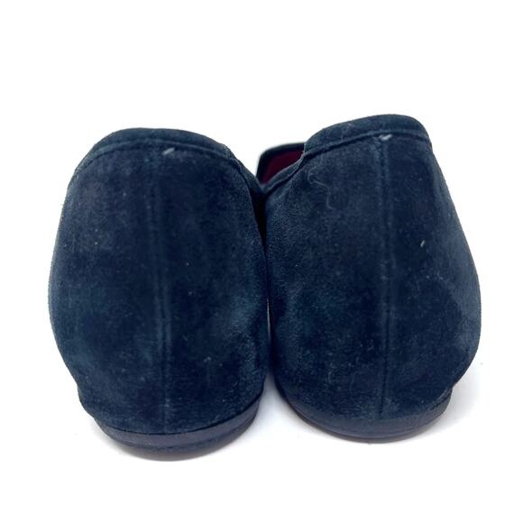 Rue du Jour Paris Loafer Womens Size 38.5 / 8 Slip on Black Suede Flat - Picture 6 of 9